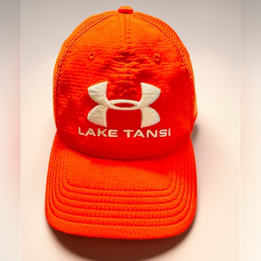 Under Armour Lake Tansi Fitted Orange OSFM Hat Cap EUC